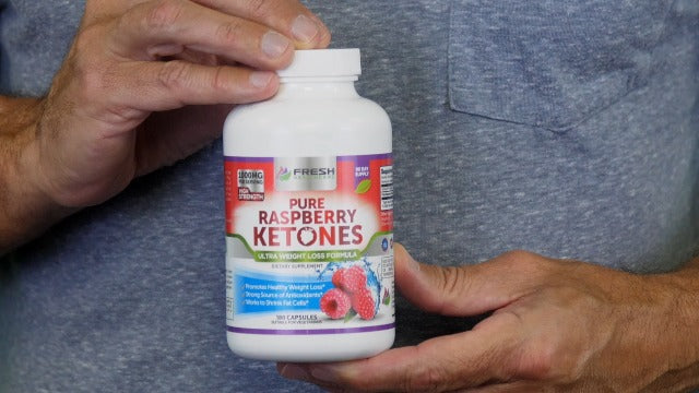 FRESH HEALTHCARE Pure 100% Raspberry Ketones Max 1000mg Per Serving - 3 Month Supply Non GMO - Advanced Weight Loss Support - 180 Capsules