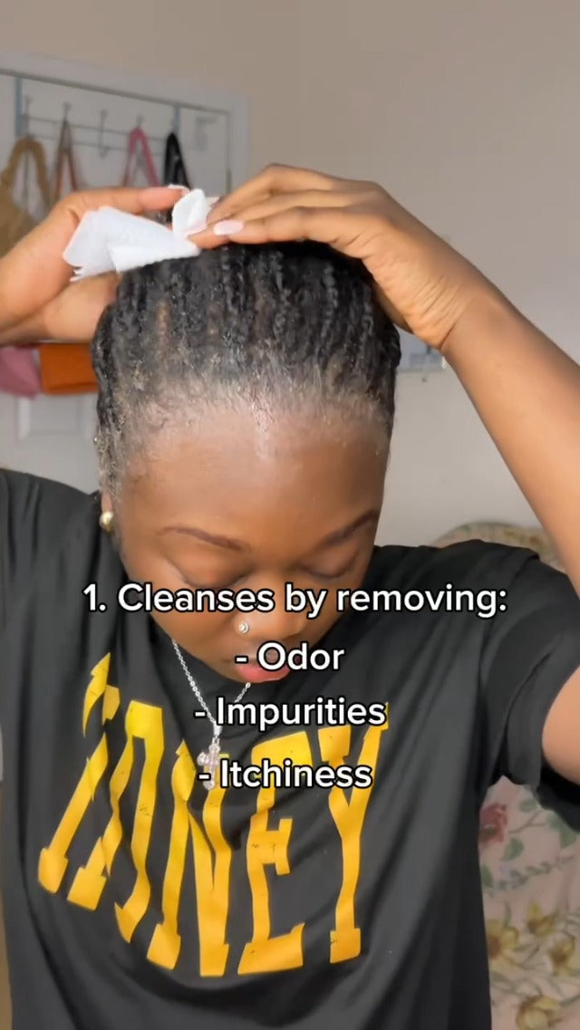Braid Rev Scalp Cleansing Toner for Braiding Hair, Apple Cider Vinegar Scalp Treatment Exfoliator, No-Rinse, Scalp Treatment for Dry & Itchy, Moisturizing Braid, Detoxify, 6.76 Fl Oz