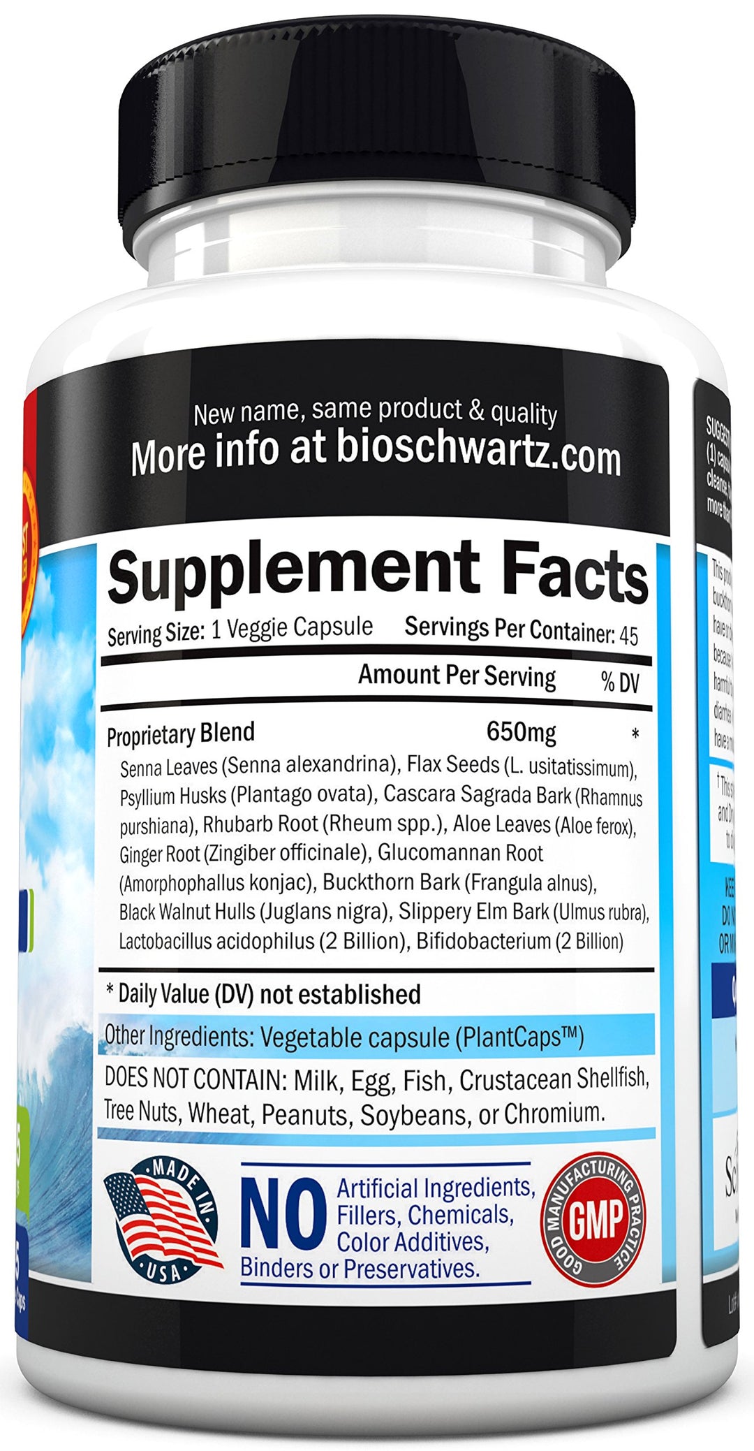 Colon Cleanser and Detox for Digestive Support - 15 Day Fast-Acting Extra Strength Cleanse with Probiotic Fiber, Psyllium Husk and Noni for Constipation Relief and Bloating Support, Non-GMO, 45 Count