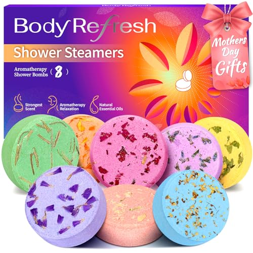 8 Pack Shower Bombs with Natural Essential Oils