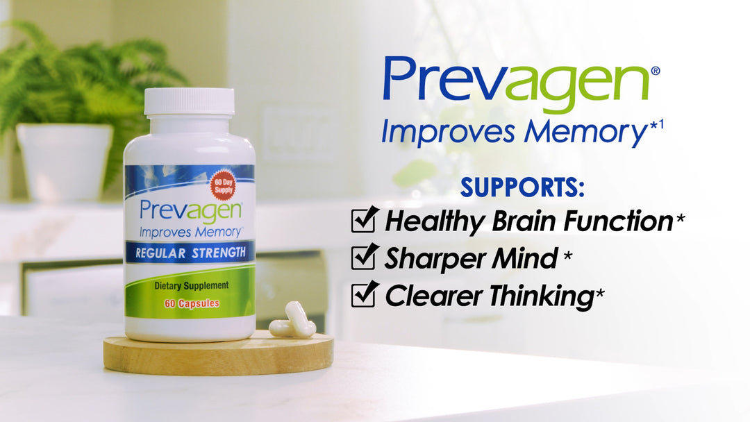 Prevagen Improves Memory - Regular Strength 10mg, 60 Capsules with Apoaequorin & Vitamin D 7-Day Pill Minder | Brain Supplement for Better Brain Health, Supports Healthy Brain Function