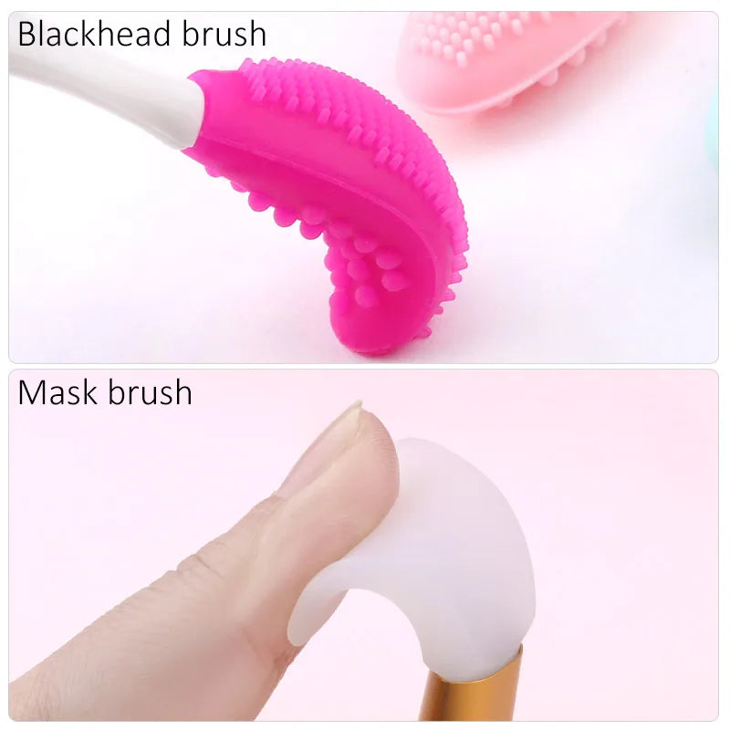 Beauty Skin Care Set Mask Wash Face Silicone Octopus Facial Cleansing Brushes Exfoliating Blackhead Remover Beauty Tool