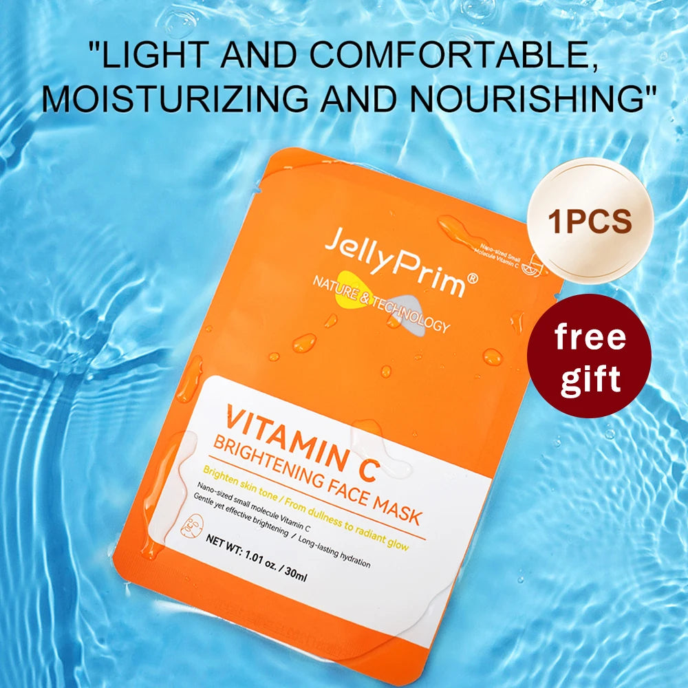 JellyPrim Vitamin C & Retinol Face Cream Lighting Spot Anti-Aging Combo Day Night Moisturizing Facial Cream Skin Care Products