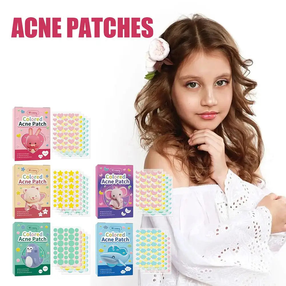 LANBENA - 144PCS Star Pimple Patch Acne Colorful Invisible Acne Removal Skin Care Stickers Concealer Face Spot Beauty Makeup Tools