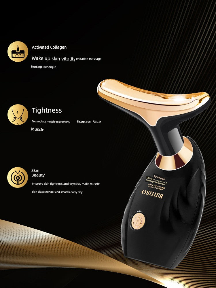 Oshertira Firming Massage Instrument Electric Beauty Instrument V Face Slimming Face Fading Wrinkle Neck-Removing Pattern French Pattern Female