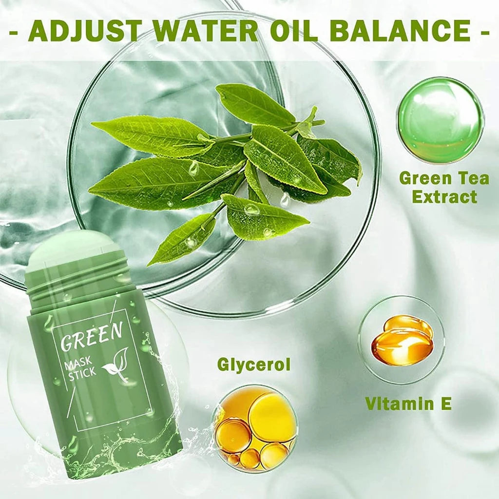 Remove Blackhead Original Green Tea Solid Mask Cleansing Stick Mask Facial Dispel Acne Blemish Shrink Pores Korean Skin Care 40g