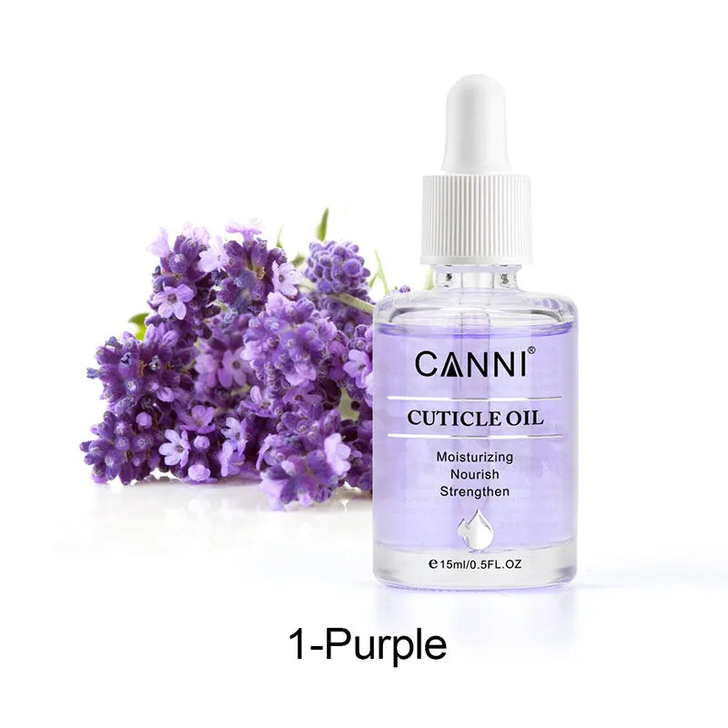 CANNI15ml Cuticle Oil Cuticle Softener New Arrival 6 Flavor Nail Nourish Care Pure Natural Manicure Cuticle Deep Moisturize Oil