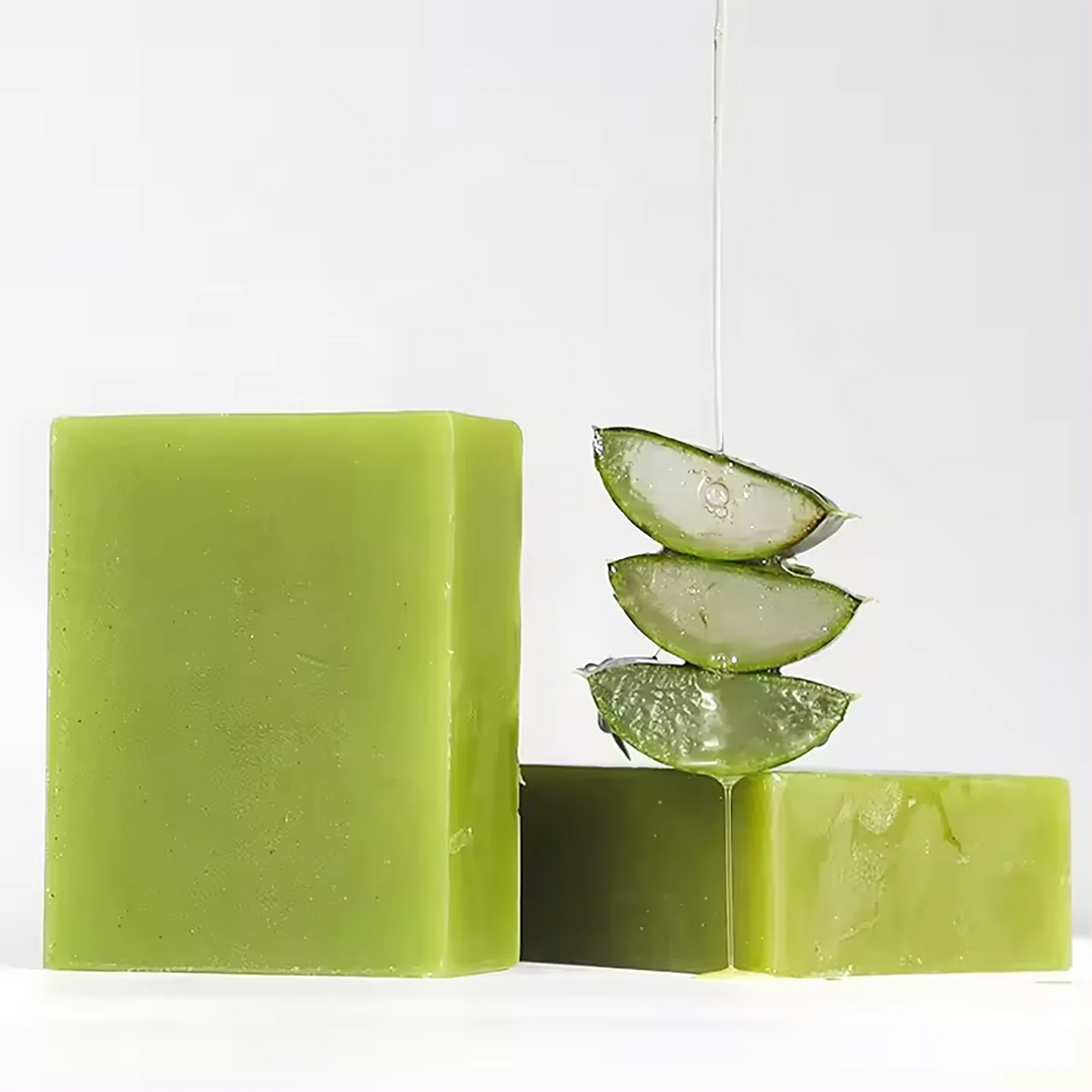 Aloe Vera Soap With All Natural Ingredients, Reduce Dark Spots and Acne, Brightening, Oil Control, Clean Skin, Exfoliation