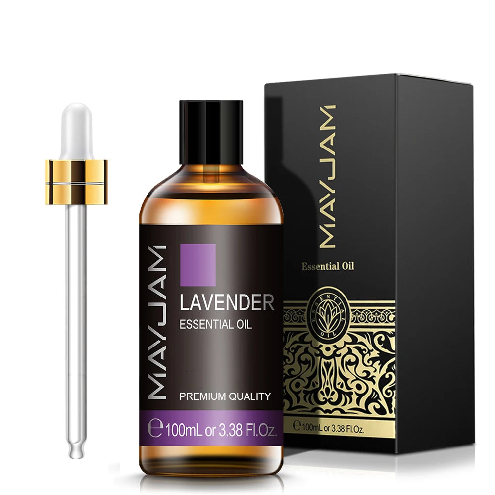 MAYJAM 10ml 30ml 100ml Essential Oils For Humidifier Diffuser Lavender Jasmine Eucalyptus Ylang Ylang Vanilla Tea Tree Aroma Oil