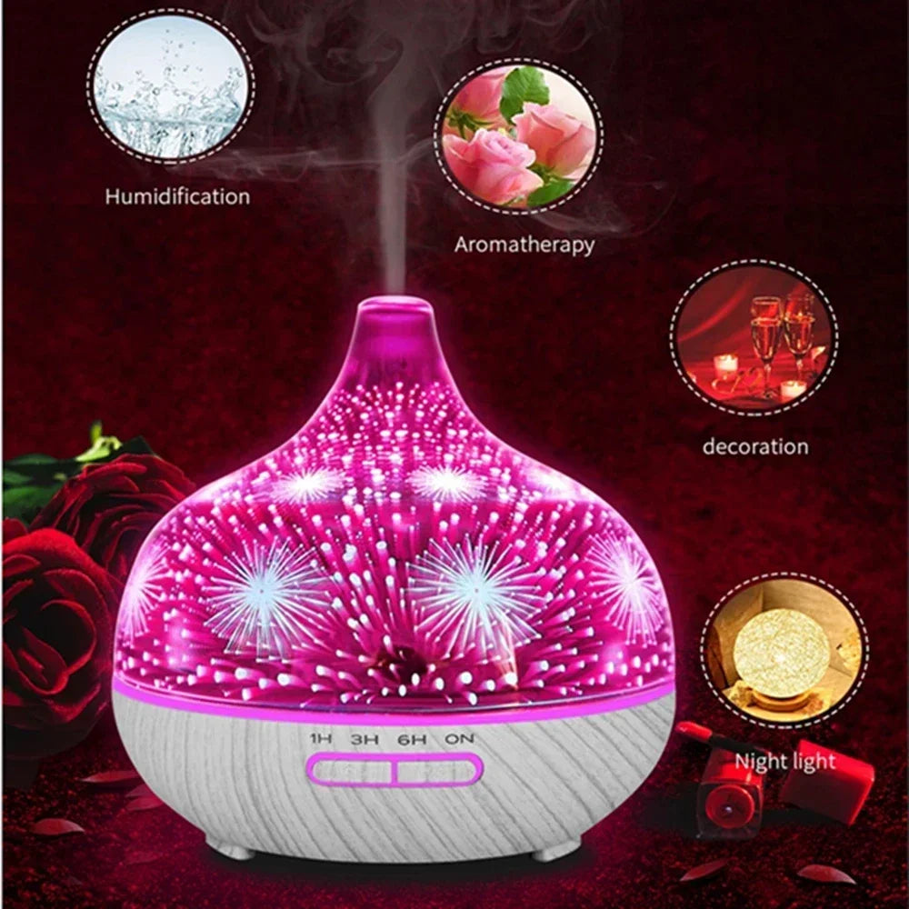 Wifi Aromatherapy Essential Oil Diffuser Glass Fragrance Humidifier Auto Close Assistant Mist Sprayer Humidificador for Home