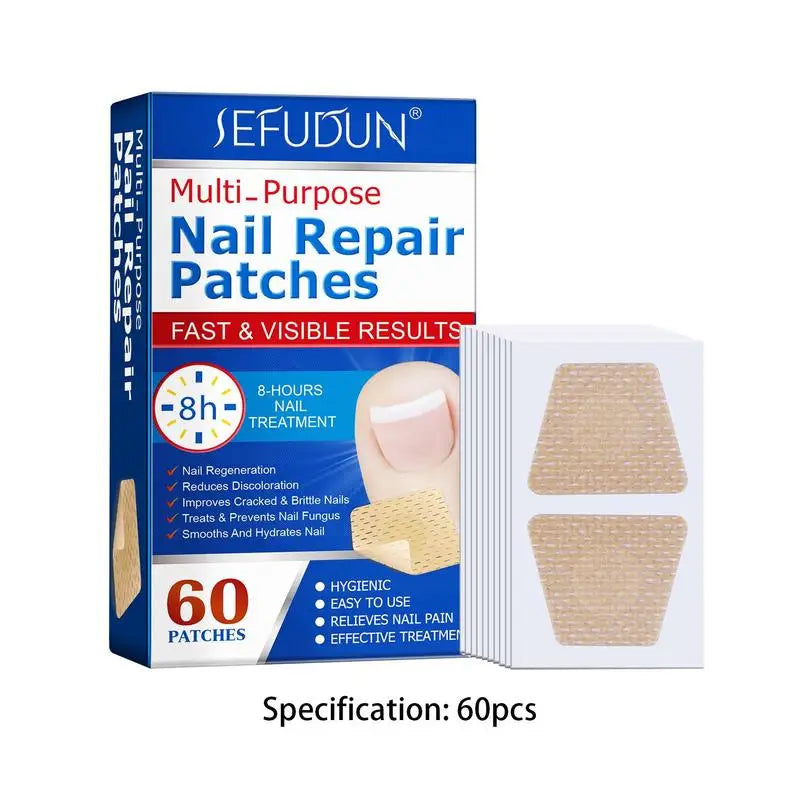 Toenail Patches Nail Repair Extra Strength Patches For Toenail Fingernail Non-Irritating And Breathable Nail Repair Renewal