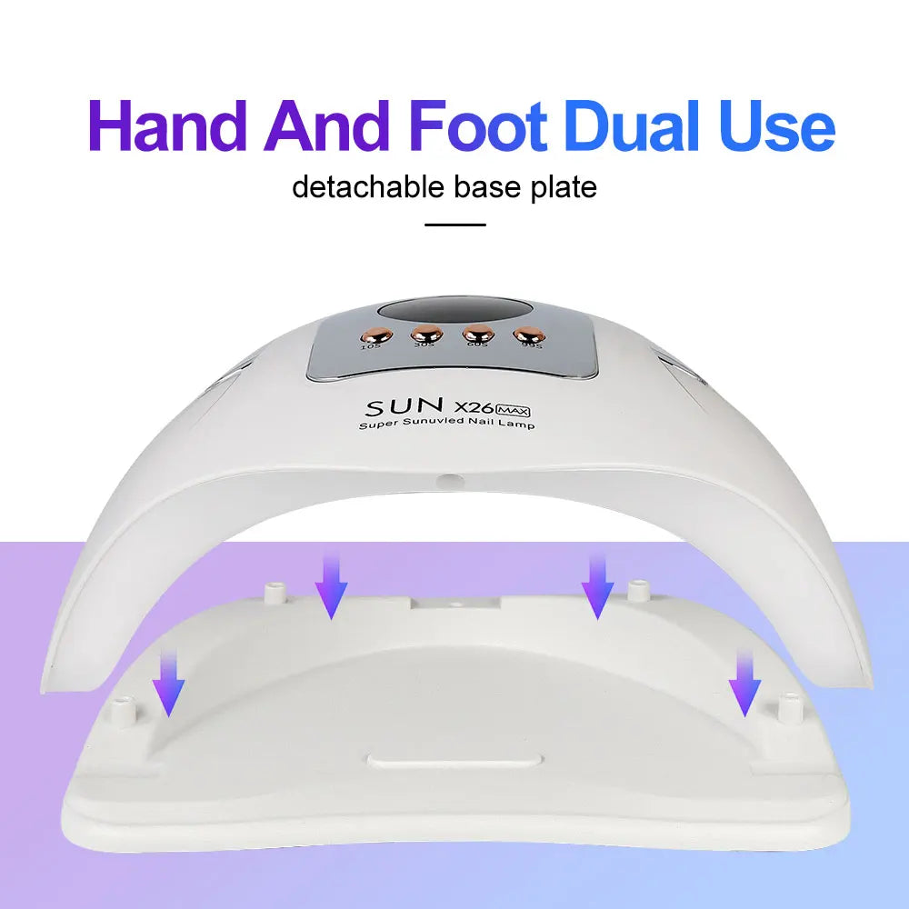 Professional 81LED Nail Dryer Lamp With 4 Timers Auto Sensor for Drying Manicure All UV Nails Gel Polish Suitable Home Salon