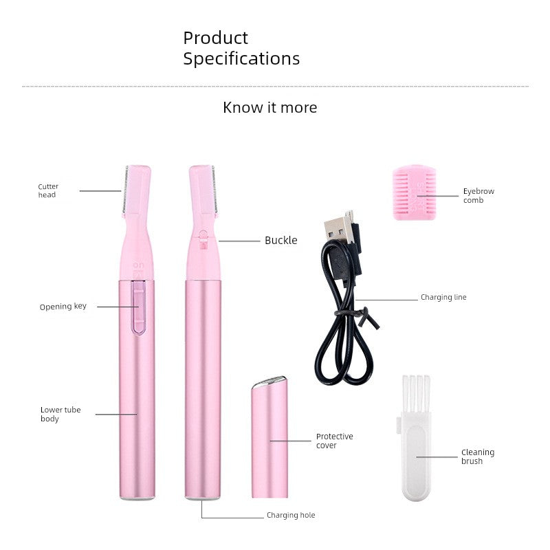 Electric Eyebrow Razor Baby Shaving Kids Haircut Lady Hair Remover Automatic Eyebrow Shaving Armpit Hair Shaver