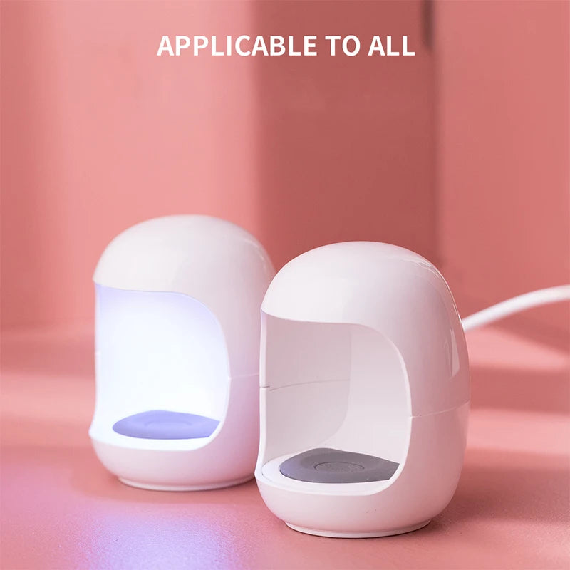 Uv Mini Lamp Nail Drying Lamp LED&UV Manicure Machine Mini Egg Shape Design 6W 30S Fast Drying Curing Light for Gel Polish