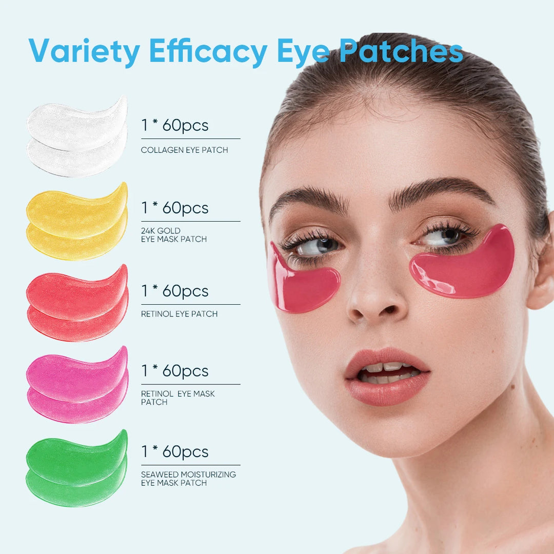 Collagen Eye Patches Retinol Hyaluronic Acid Eye Mask Remove Dark Eye Circles Skincare Products