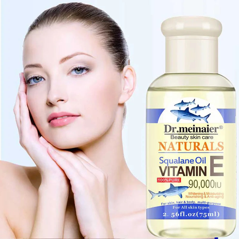 Vitamin E Face Essence Oil Morning & Night Shrink Pores  Face Skin Care Essence 75ml