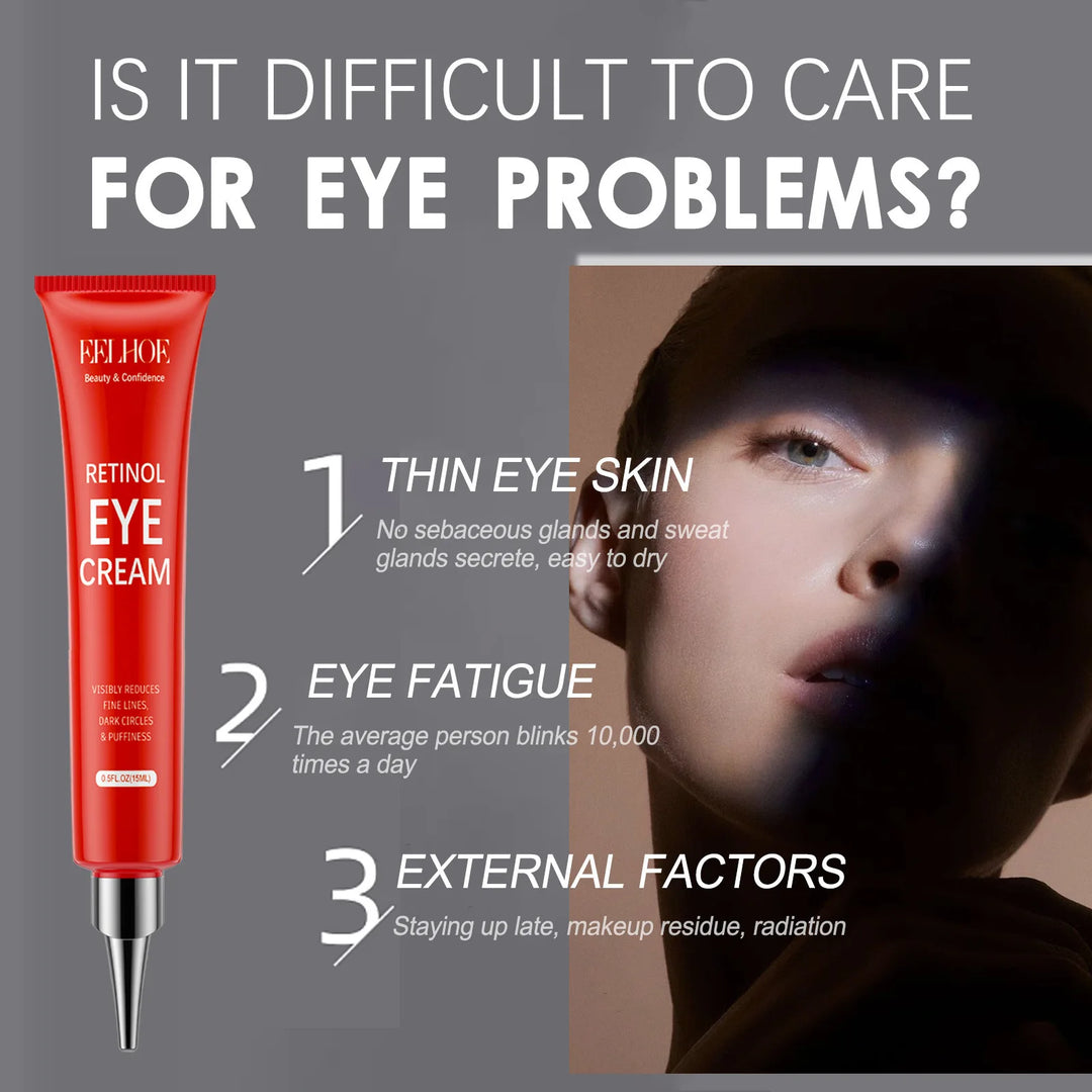 Anti Wrinkle Eye Cream Remove Eye Bags Puffiness Lifting Firming Smooth Skin Care Moisturizing Instant Eye Massage Cream