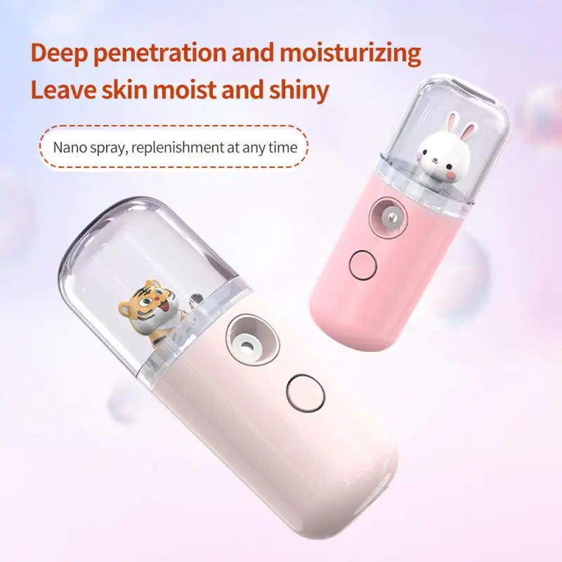 Liplasting - 30ml Mist Facial Sprayer Steamer Humidifier USB Rechargeable Face Moisturizing Nebulizer Portable Mini Beauty Skin Care Tools