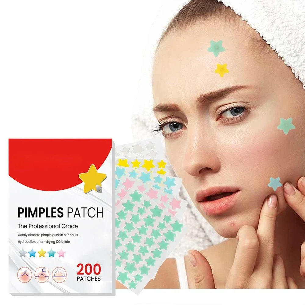 BOLUOYIN - 200 Patches Anti Acne Invisible Stickers Pimple Removal