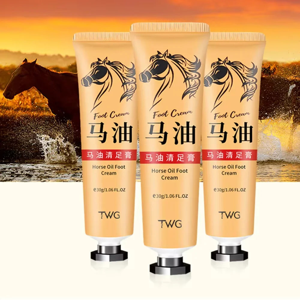 Anti Crack Hand Foot Cream Horse Oil Anti-Drying Heel Cracked Repair Hand Lotion Moisturizing Whitening Remover Dead Skin Care