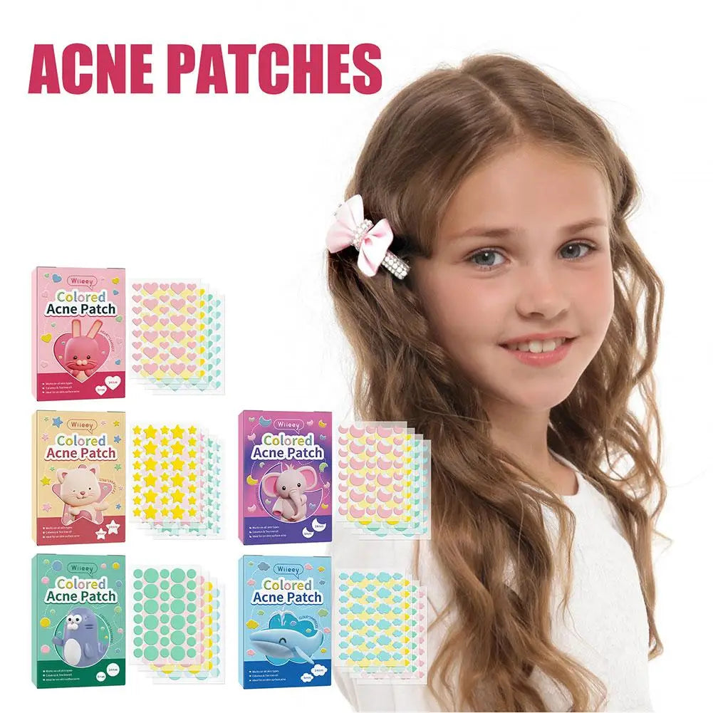 LANBENA - 144PCS Star Pimple Patch Acne Colorful Invisible Acne Removal Skin Care Stickers Concealer Face Spot Beauty Makeup Tools