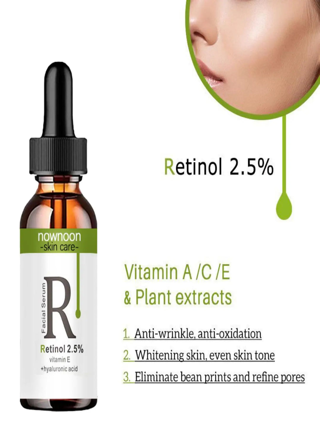 Retinol Serum Anti Wrinkle Fade Dark Spots Vitamin C Facial Serum Whiten Face Skincare Essence Skin Care Products