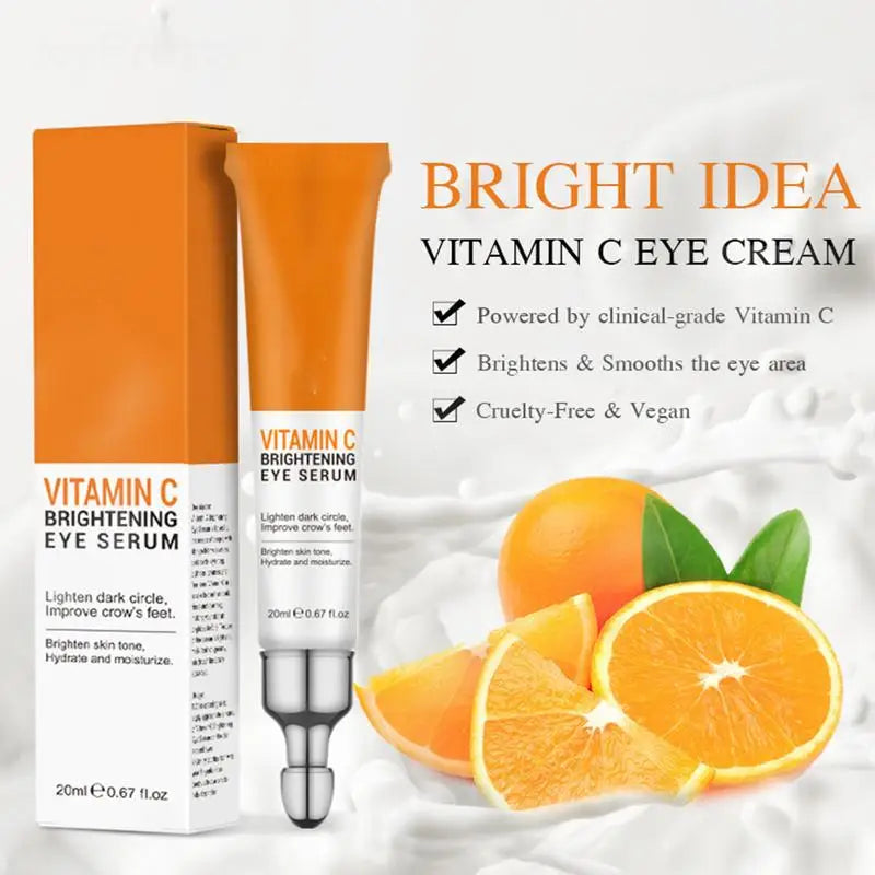 NEW Vitamin C Facial Care Set Face Cleanser Fade Dark Circles Eye Cream Essence Lighten Spots VC Brightening Care