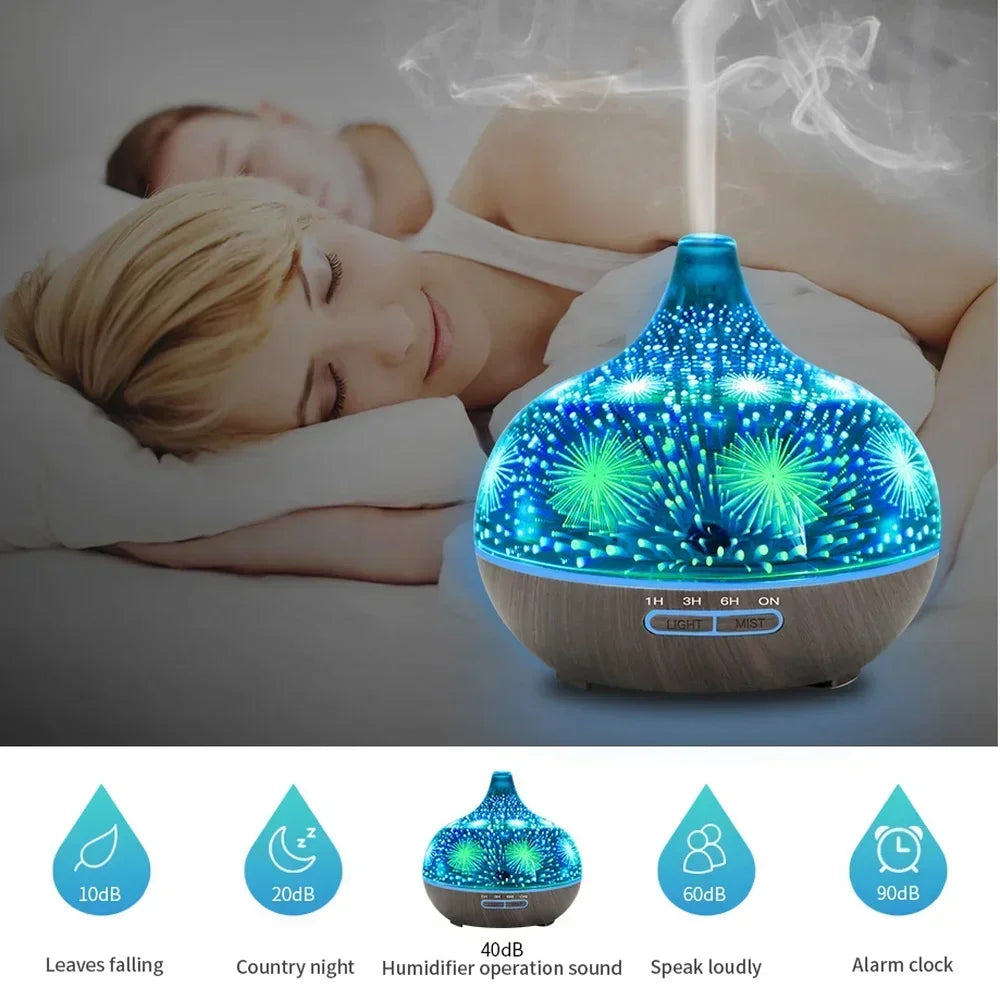 Wifi Aromatherapy Essential Oil Diffuser Glass Fragrance Humidifier Auto Close Assistant Mist Sprayer Humidificador for Home