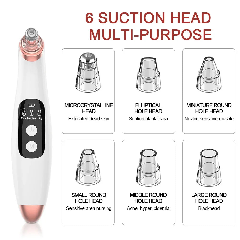 Ultrasonic Skin Scrubber+Blackhead Remover Electric Pore Cleaner+Nano spray Face Steamer+facial massager instrument+Eye beauty