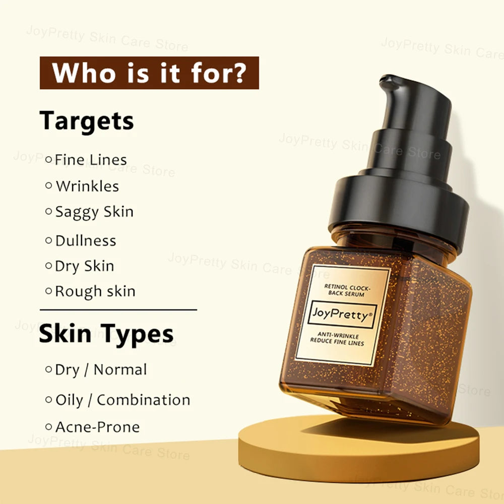 Retinol Wrinkle Face Serum Hyaluronic Acid Pore Shrink Moisturizing Lifting Anti Aging Facial Serum Skin Care Products JoyPretty