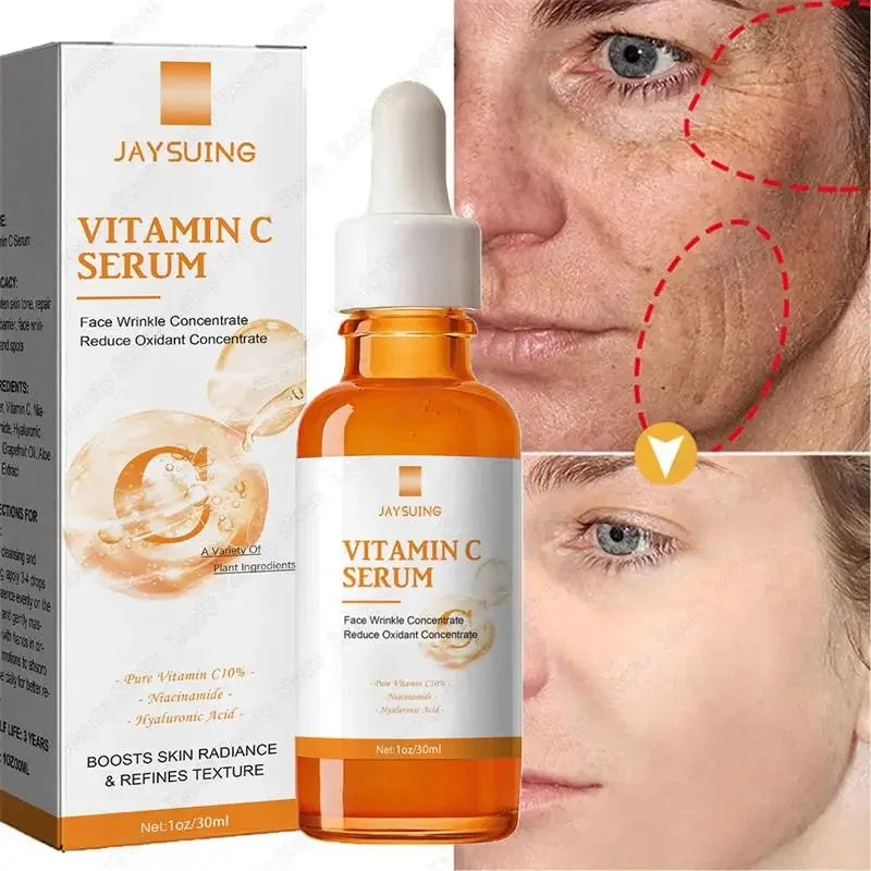 Vitamin C Whitening Serum Face Remove Dark Spots Freckles Fade Melanin Retinol Anti-wrinkle Essence Brightening Korean Skin Care