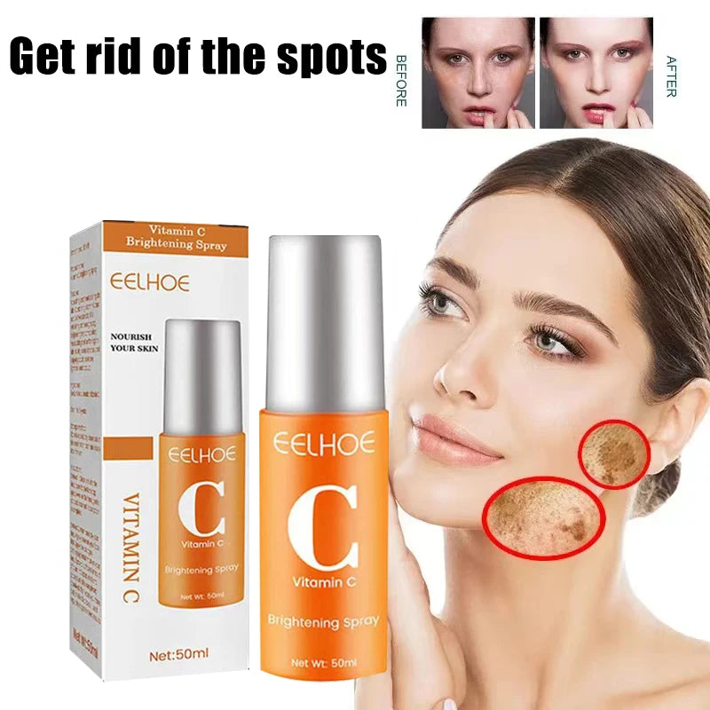 Spot Removing Essence Vitamin C Facial Spray Mist Anti-wrinkle Nourishing Relieve Redness Moisturizing Portable Whitening