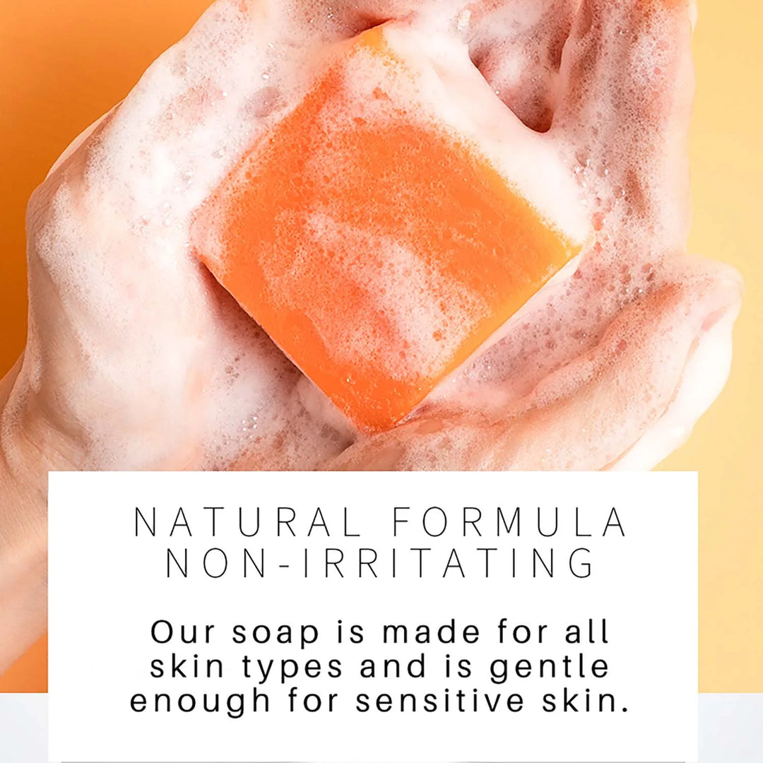 Original Turmeric Soap For Dark Spot Skin Whitening Facial Body Hand Make Soap Bar 100g Deep Cleaning Ginger Moisturizing