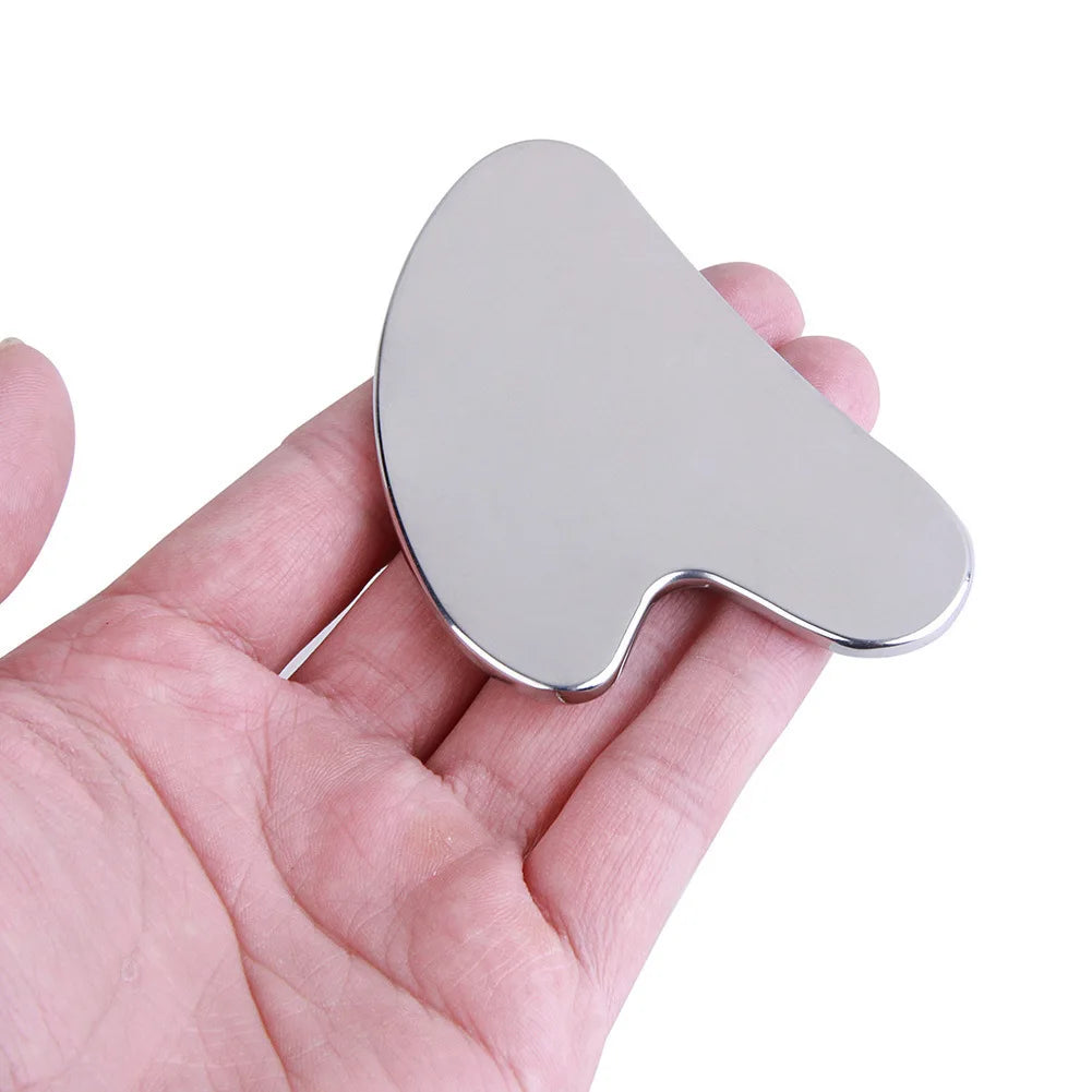 Stainless Steel Gua Sha Scraper Massager For Face Neck Body - 1Pcs