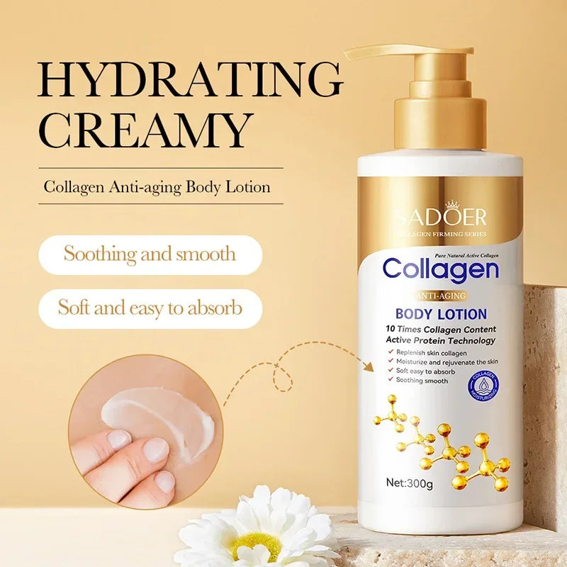 Collagen Moisturizing Essence Body Lotion Face Cream Eye Cream Toner Improving Roughness and The Skin Smooth for Beauty Health