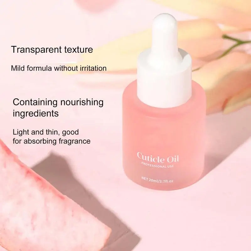 Nail Nutrition Cuticle Oil - 20ml  - Anti-Edge Barb Dead Skin Revitalizer Nail Treatments Nourish Skin Protector Manicure Tool