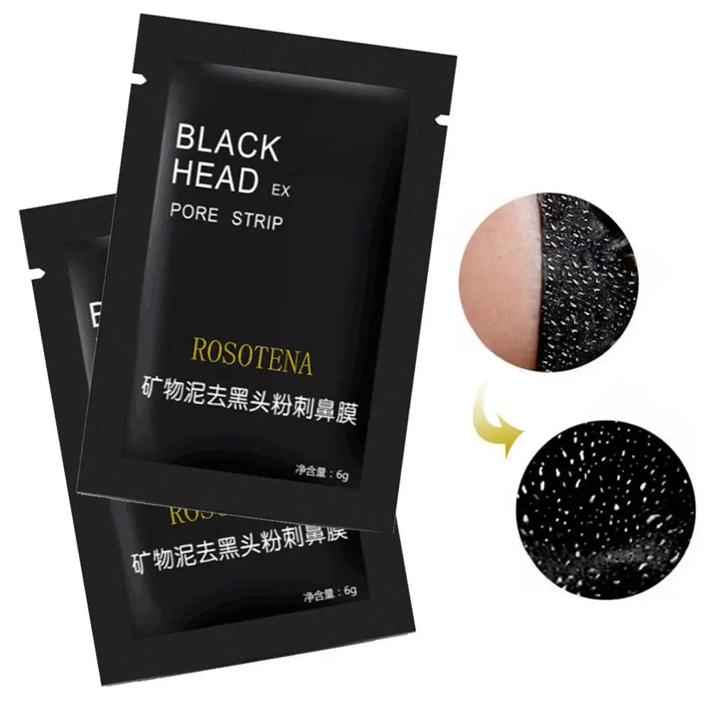 Blackhead Remover Nose Mask Mineral Mud Clean Remover Shrink Pore Black Mask Peeling Acne Deep Cleansing Skin Care Nose Mask