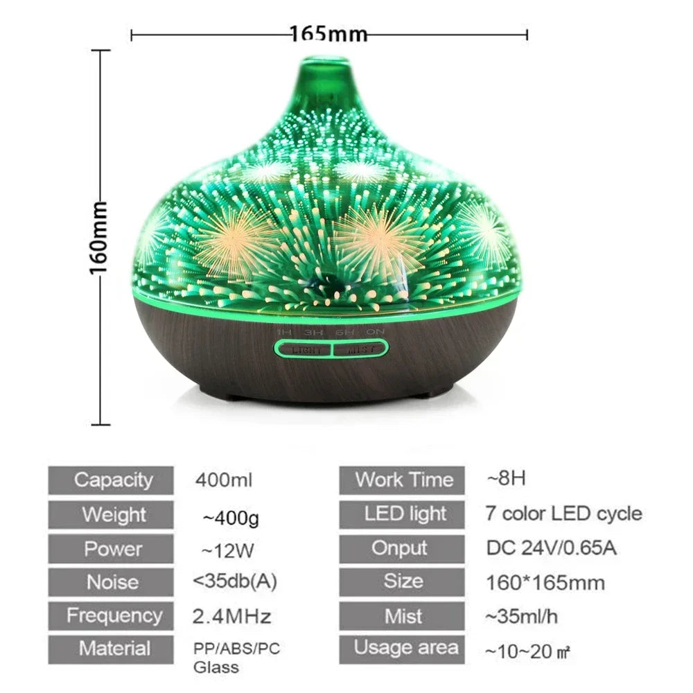 Wifi Aromatherapy Essential Oil Diffuser Glass Fragrance Humidifier Auto Close Assistant Mist Sprayer Humidificador for Home