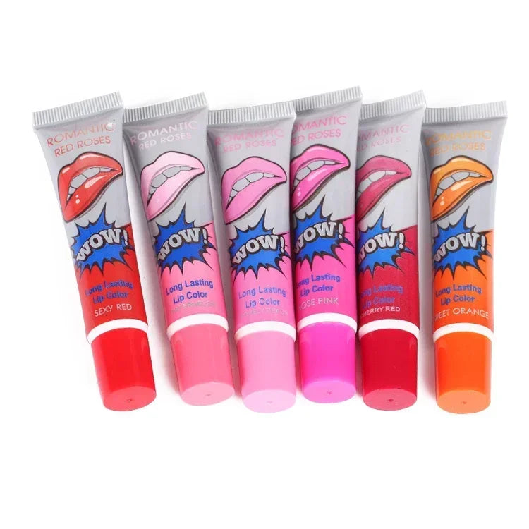 6 Color Waterproof Liquid Lipstick Beauty Red Wow Makeup Matte Lip Gloss Impermeavel Lip Gloss