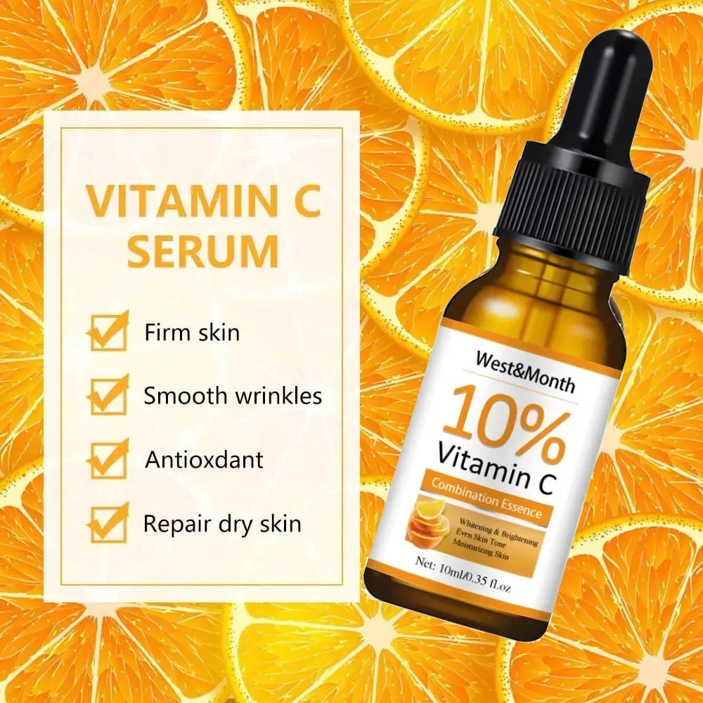 Vitamin C Face Whitening Serum Spot Serum Hyaluronic Acid To Remove Dark Spots Pigment Wrinkle Remover Face Serum Shrink Pores