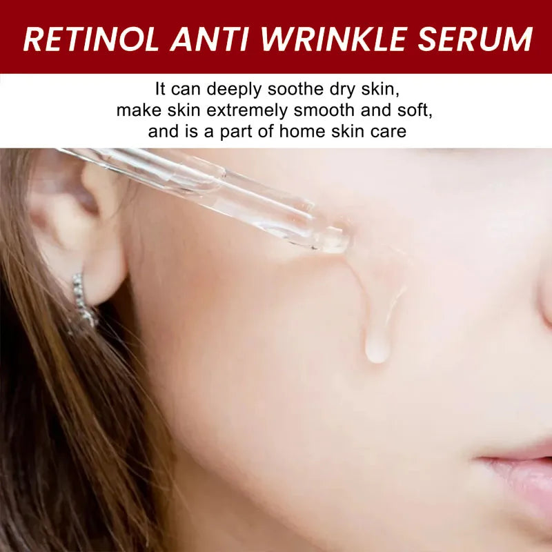 Retinol B3 Serum Wrinkle Remover Anti Aging Face Product Fade Fine Lines Dark Spots Whitening Moisturizing Brightening Cosmetics