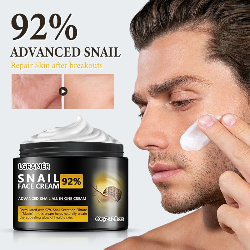 Anti Wrinkles Snail Face Cream Collagen Moisturizing Nourish Repair Face Damaged Lift Firm Smooth Bright Whitening Skin Care