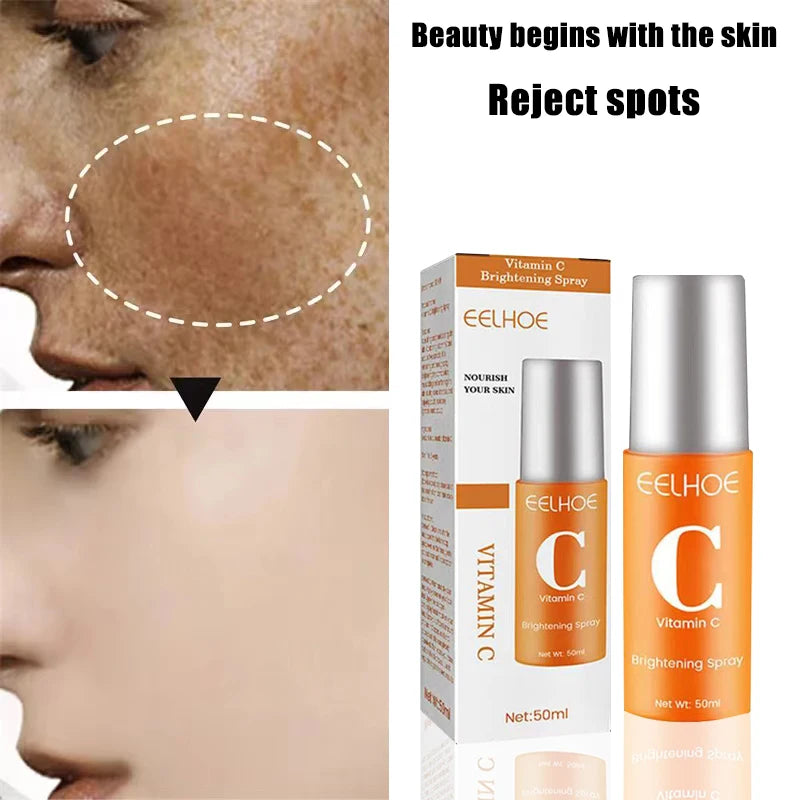 Spot Removing Essence Vitamin C Facial Spray Mist Anti-wrinkle Nourishing Relieve Redness Moisturizing Portable Whitening