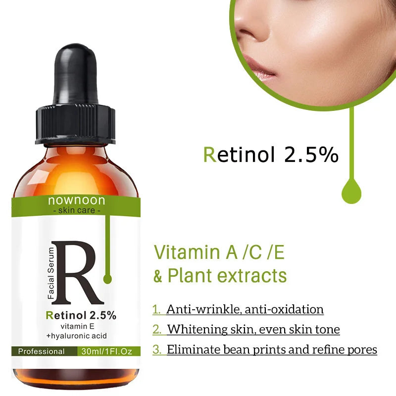 Anti-Aging Retinol Serum Lifting Firming Face Serum Collagen Remove Wrinkles Relieve Fine Lines Repair Tighten Skin Care 30ml