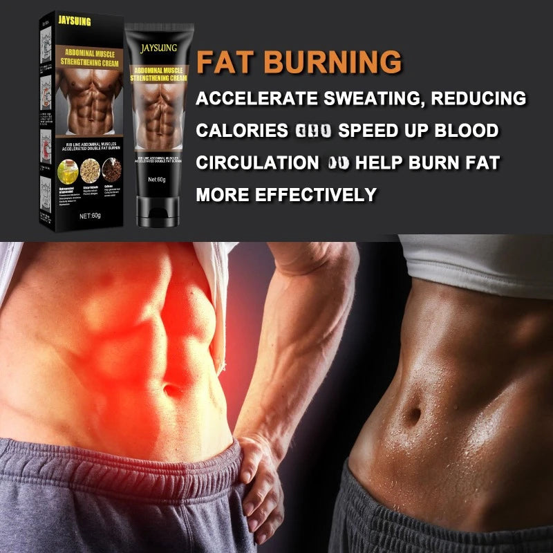 Body Sculpting Abdominal Muscle Cream Men and Women Fitness Shaping Cream Slimming Strengthening Belly Burning Anti Cellulite