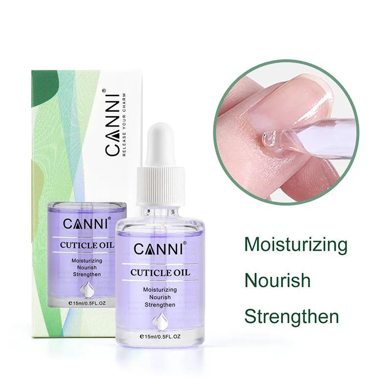 CANNI15ml Cuticle Oil Cuticle Softener New Arrival 6 Flavor Nail Nourish Care Pure Natural Manicure Cuticle Deep Moisturize Oil