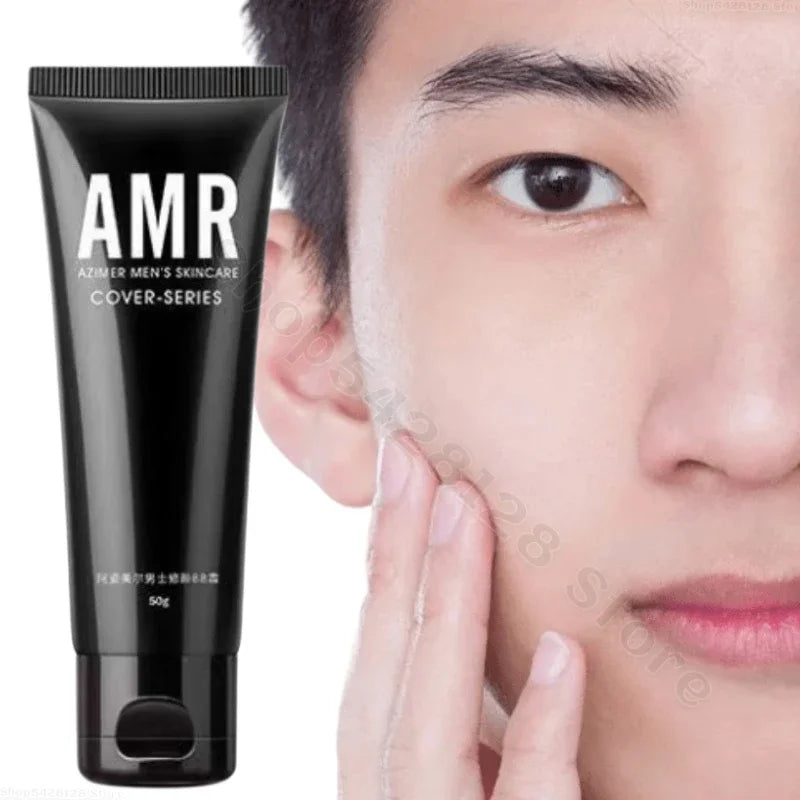 AMR Men's No-Makeup Cream Refreshing Cream Concealer Modify Skin Isolate Acne Marks Brightening No-Makeup Cream 50g