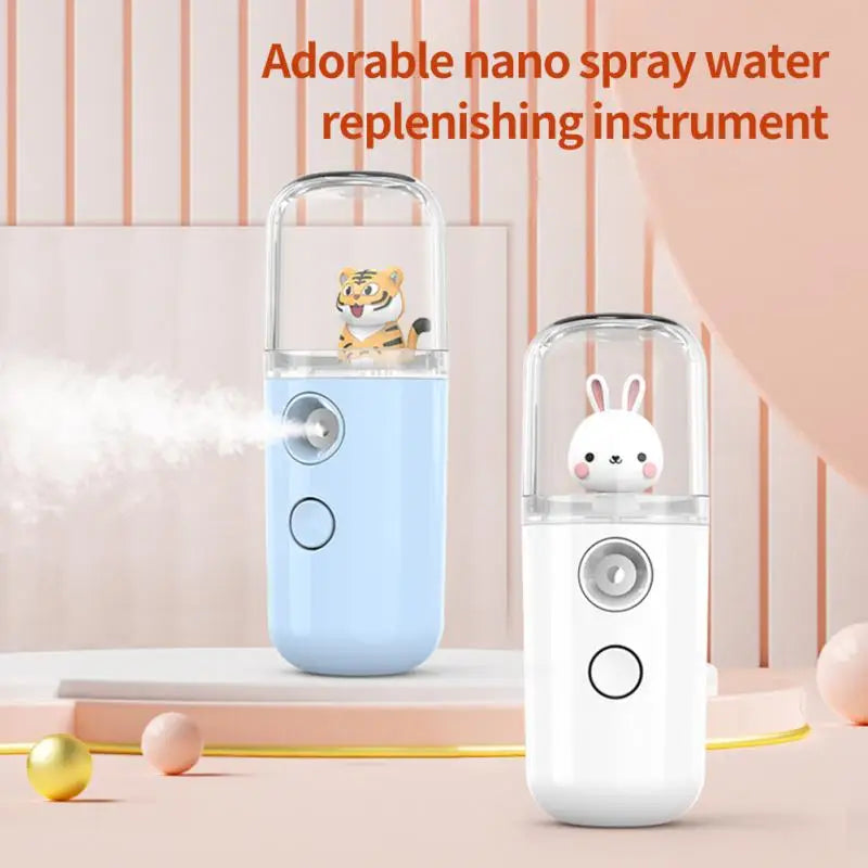 Liplasting - 30ml Mist Facial Sprayer Steamer Humidifier USB Rechargeable Face Moisturizing Nebulizer Portable Mini Beauty Skin Care Tools