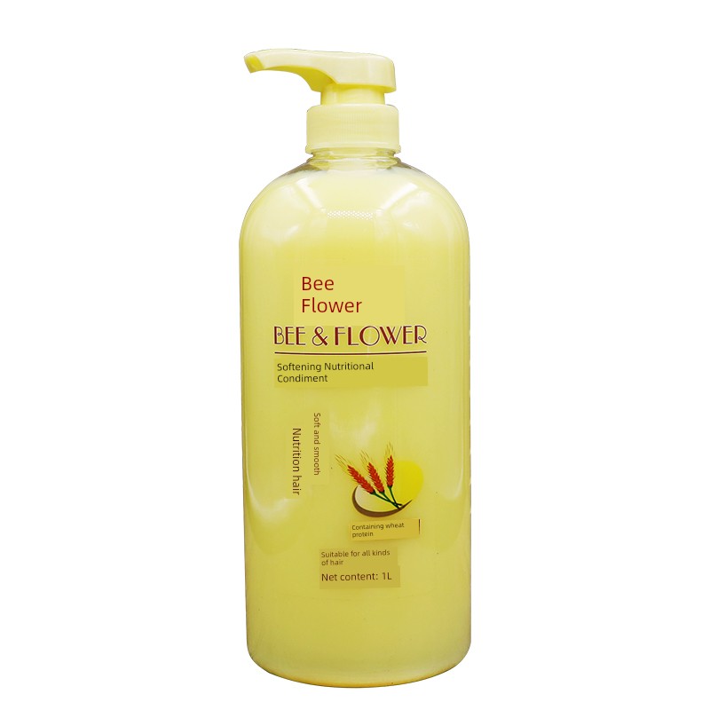 BEE&FLOWER Hair Conditioner Wheat Protein Soft Care Shampoo Hair Nursing Relieve Itching and Improve Dryness Hair Mask Hair Damage