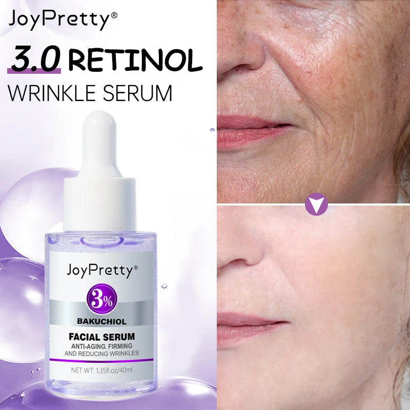 Retinol Wrinkle Remover Face Serum Hyaluronic Acid Anti Aging Fine Lines Lifting Neck Wrinkle Facial Serum Skin Care JoyPretty